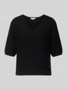 s.Oliver RED LABEL Regular Fit Strickpullover aus Baumwoll-Mix in Blac...