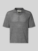 Jack & Jones Regular Fit Strick-Poloshirt Modell 'CASSIS' in Anthrazit...