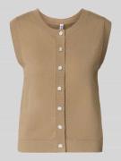 Pieces Regular Fit Pullunder aus Viskose-Mix Modell 'ORINA' in Beige, ...