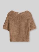 Marc O'Polo Relaxed Fit Pullover aus Baumwoll-Mix in Hazel, Größe L