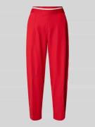 Cambio Slim Fit Hose mit elastischer Label-Bund Modell 'EDEN' in Rot, ...