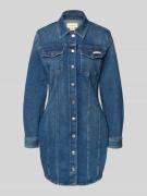 Calvin Klein Jeans Minikleid in Denim-Optik Modell 'Cold' in Jeansblau...