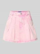 Hugo Blue Jeansrock mit gelegten Falten Modell 'Gloom' in Rosa, Größe ...