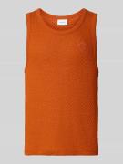 Les Deux Regular Fit Tanktop mit Logo-Stitching Modell 'Bruce' in Oran...