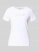 Guess Activewear T-Shirt mit Logo Modell 'BRIANA' in Weiss, Größe L