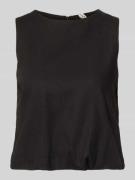 Only Regular Fit Top aus Viskose-Leinen-Mix Modell 'GOA' in Black, Grö...
