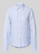 Gant Regular Fit Leinenbluse mit Hemdblusenkragen und Label-Stitching ...