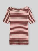 Marc O'Polo Regular Fit T-Shirt aus reiner Baumwolle in Bordeaux, Größ...