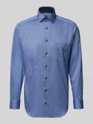 OLYMP Modern Fit Business-Hemd mit Kentkragen und Brusttasche in Marin...