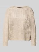 Betty Barclay Strickpullover mit Rundhalsausschnitt in Beige, Größe 44