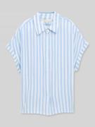Tom Tailor Regular Fit Bluse aus reiner Viskose in Hellblau, Größe 34