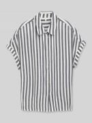Tom Tailor Regular Fit Bluse aus reiner Viskose in Marine, Größe 34