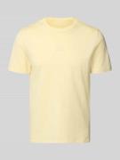 GAP T-Shirt mit Rundhalsausschnitt und Label-Stitching in Hellgelb, Gr...