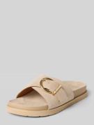 Gant Slides aus Leder mit Label-Prägung Modell 'Mardale' in Beige, Grö...