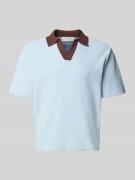 Jack & Jones Regular Fit Poloshirt mit V-Ausschnitt Modell 'COTEDAZUR'...