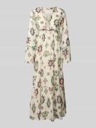 Bash Maxikleid im Allover-Look Modell 'OELIA' in Ecru, Größe 34