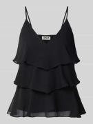 Only Regular Fit Trägertop mit Vollants Modell 'LINN' in Black, Größe ...