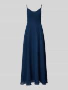 Laona Midikleid mit rückseitigem Knotendetail in Marine, Größe 34
