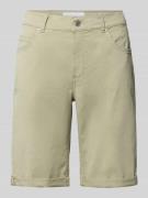 Angels Bermudas mit Umschlag und Eingrifftaschen in Oliv, Größe 34