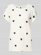 Vero Moda Relaxed Fit T-Shirt aus Lyocell-Mix Modell 'AVA' in Weiss, G...