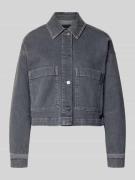 Someday Boxy Fit Jeansjacke mit aufgesetzten Taschen Modell 'Niandra' ...