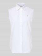 Polo Ralph Lauren Regular Fit Blusentop aus reiner Baumwolle in Weiss,...