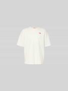 Diesel T-Shirt mit Label-Stitching in Weiss, Größe S