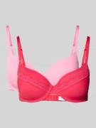DORINA BH mit verstellbaren Trägern im 2er-Pack Modell 'JANA' in Pink,...