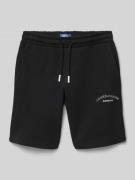 Jack & Jones Shorts mit Logo-Print Modell 'GORDON' in Black, Größe 140