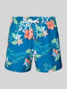 Sundek Badehose mit Gesäßtasche und Label-Patch in Blau, Größe L