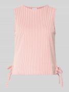 Vila Blusentop mit seitlicher Schnürung Modell 'STRIPLO' in Rot, Größe...