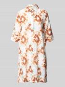 Christian Berg Woman Hemblusenkleid aus Leinen mit verdeckter Knopflei...