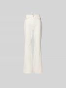 ROTATE Flared Fit Jeans mit Pattentaschen in Weiss, Größe 28