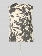 Marc O'Polo Regular Fit Blusentop aus Viskose mit Tunnelzug in Mittelg...