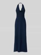 Laona Midikleid mit Neckholder in Dunkelblau, Größe 32
