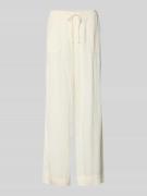 Mustang Hose aus Viskose-Leinen-Mix Modell 'LACEY' in Offwhite, Größe ...