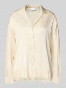 Jake*s Collection Relaxed Fit Bluse aus Viskose mit Spitzenbesatz in B...