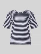 monari T-Shirt mit Rundhalsausschnitt und Brusttasche in Marine, Größe...