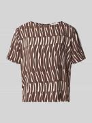 OPUS Regular Fit Bluse aus Viskose Modell 'Ferona bamboo' in Dunkelbra...