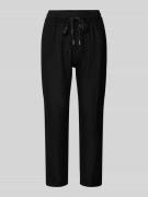 ZABAIONE Leinenhose mit elastischem Bund Modell 'Pa44uline' in Black, ...