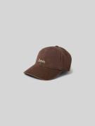 Forét Basecap mit Label-Stitching in Dunkelbraun, Größe 1