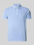 Superdry Slim Fit Poloshirt mit Brusttasche in Jeansblau, Größe L