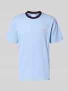 Lacoste Regular Fit T-Shirt aus reiner Baumwolle in Hellblau, Größe L