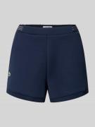 Lacoste Sport Regular Fit Sweatshorts mit Logo-Applikation in Dunkelbl...