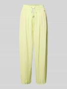 Marc Cain Pull-on-Hose mit Plisseefalten mit Tunnelzug in Neon Gelb, G...