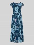 More & More Maxikleid mit Schlüsselloch-Ausschnitt und Bindegürtel in ...