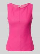 ICHI Top mit Rundhalsausschnitt Modell 'KATE' in Pink, Größe L