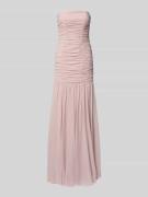 Unique Maxikleid im Off-Shoulder-Look mit Raffungen in Rosa, Größe 32