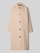 Jake*s Collection Taillierter Trenchcoat mit Innenmuster in Ecru, Größ...