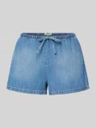 Only Wide Leg Jeansshorts aus Baumwoll-Lyocell-Mix Modell 'ARIA' in Je...